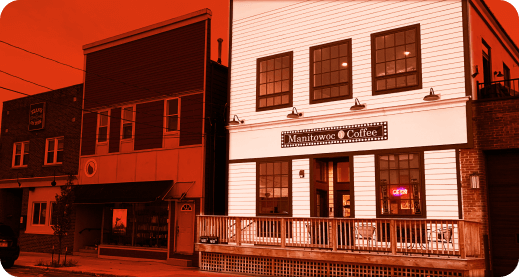 Image of the front of the building
